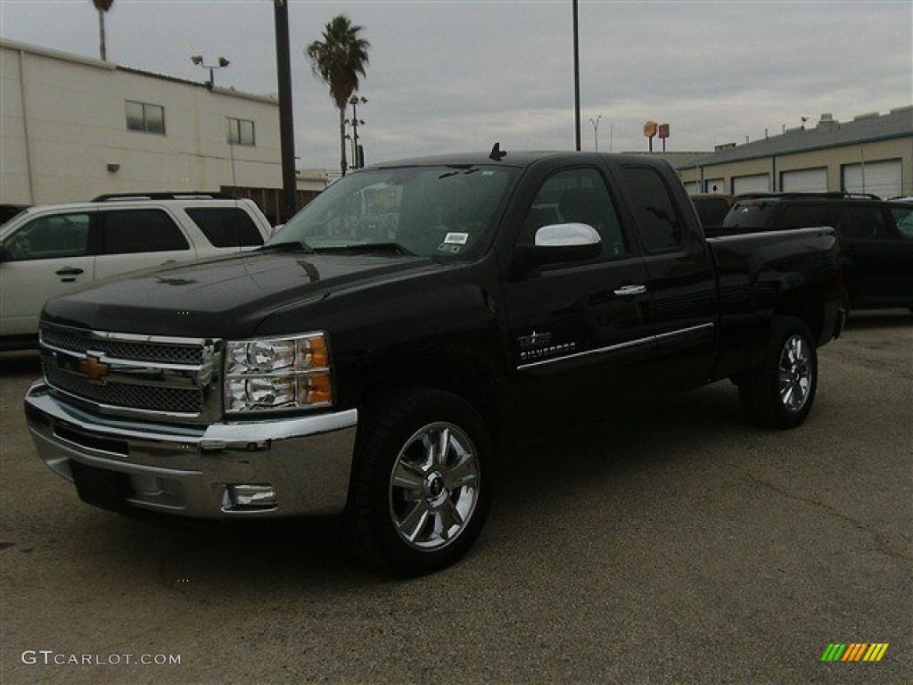 2013 Silverado 1500 LT Extended Cab - Black / Ebony photo #2