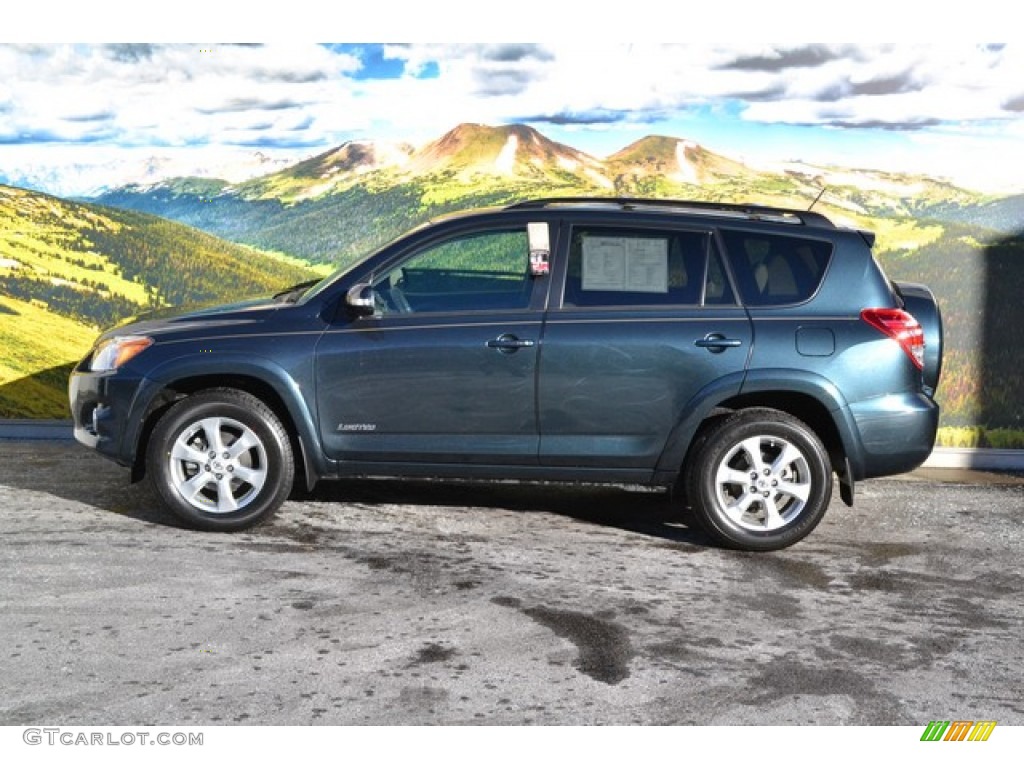 2011 RAV4 V6 Limited 4WD - Black Forest Metallic / Sand Beige photo #6