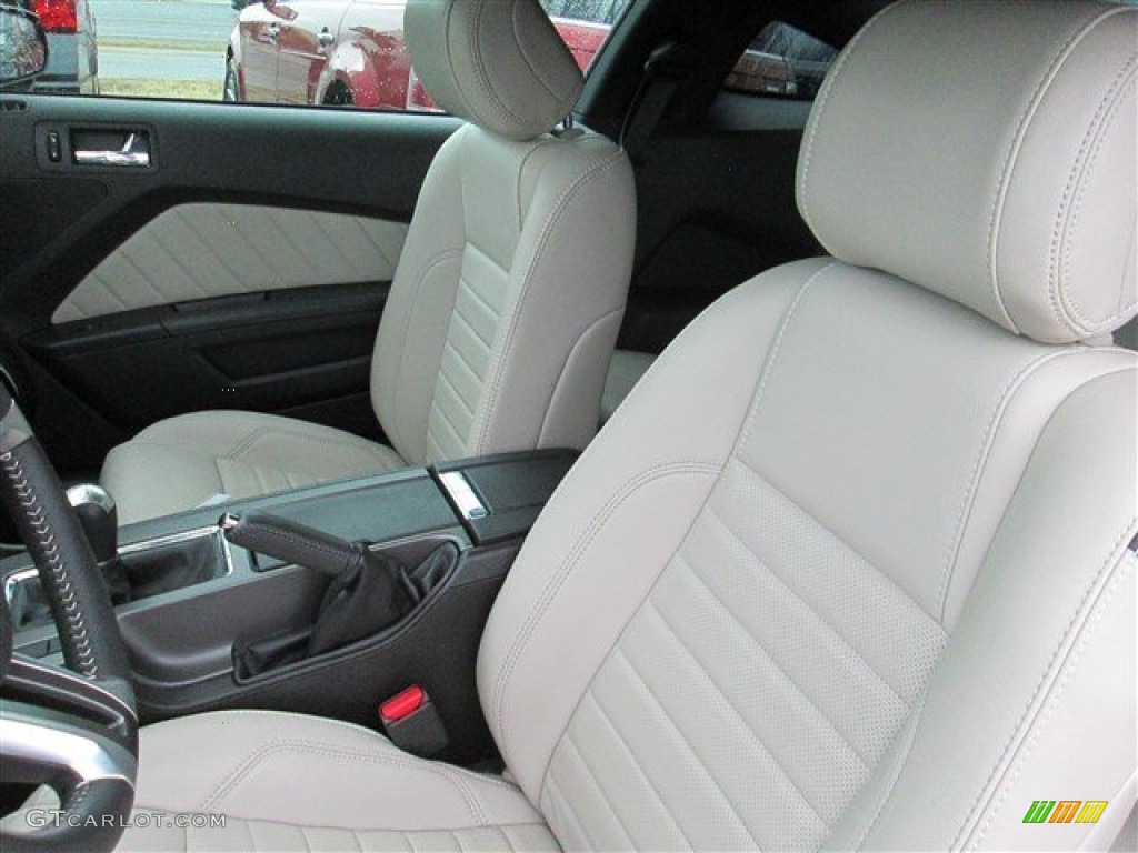 2014 Mustang V6 Premium Coupe - Ruby Red / Medium Stone photo #8