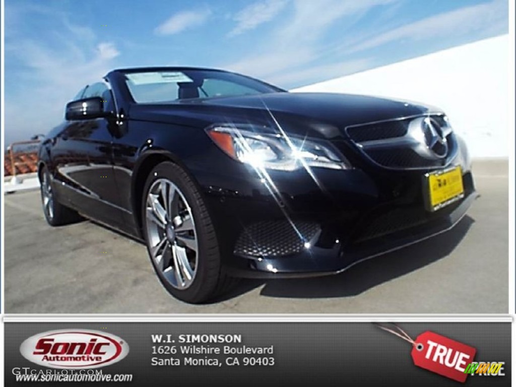 2014 E 350 Cabriolet - Black / Black photo #1