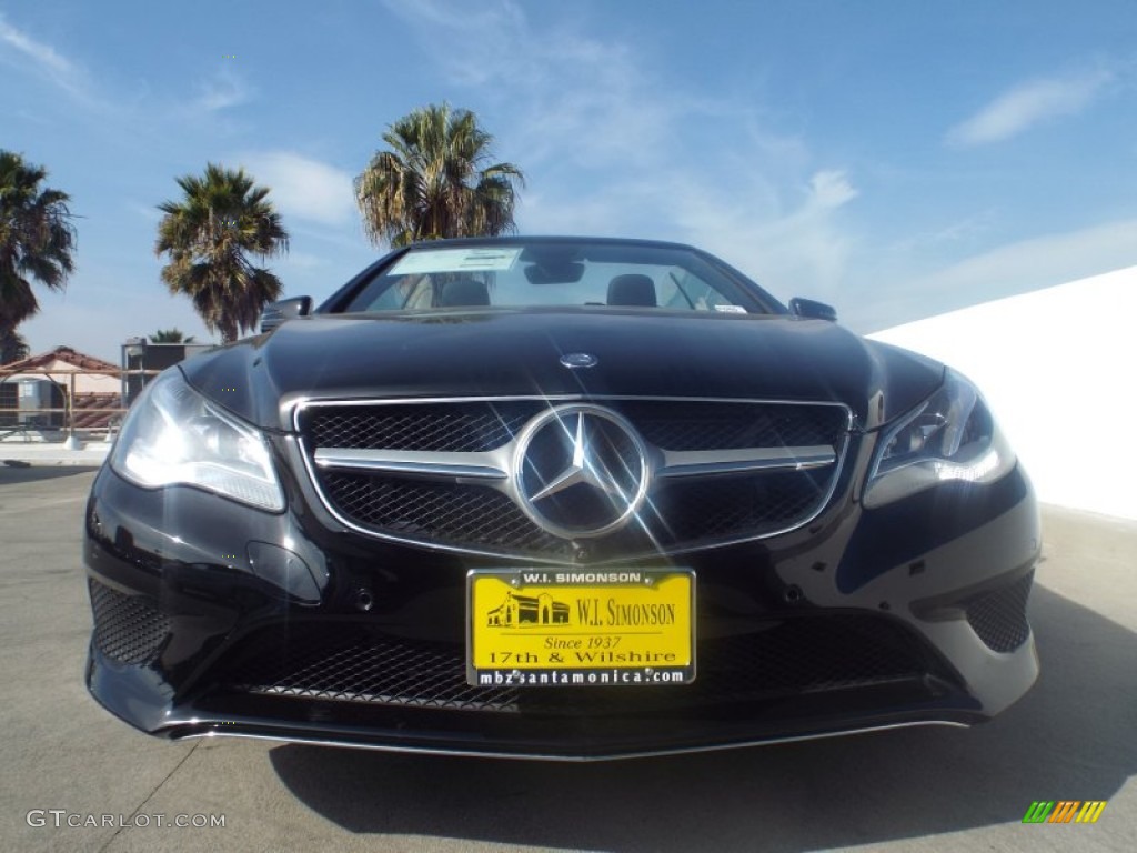 2014 E 350 Cabriolet - Black / Black photo #2