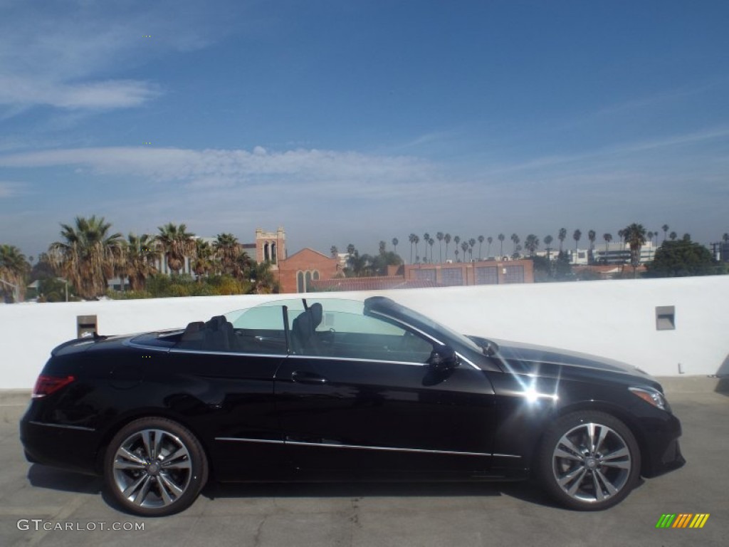 2014 E 350 Cabriolet - Black / Black photo #3