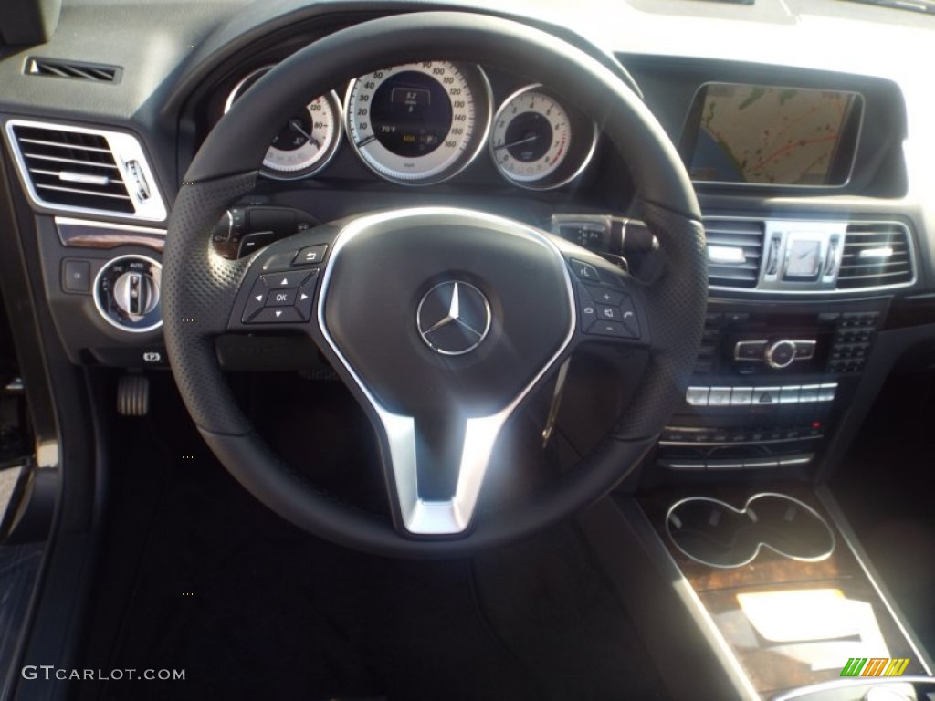 2014 E 350 Cabriolet - Black / Black photo #7