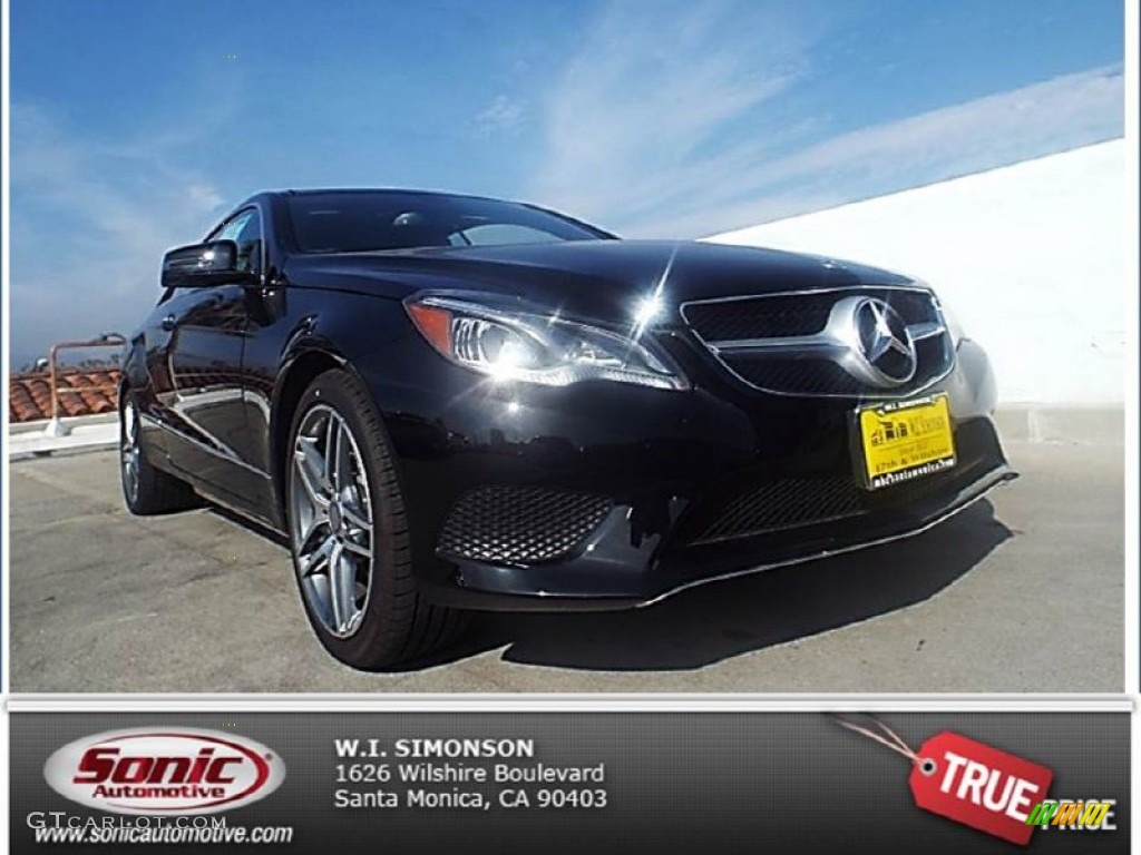 2014 E 350 Coupe - Black / Black photo #1