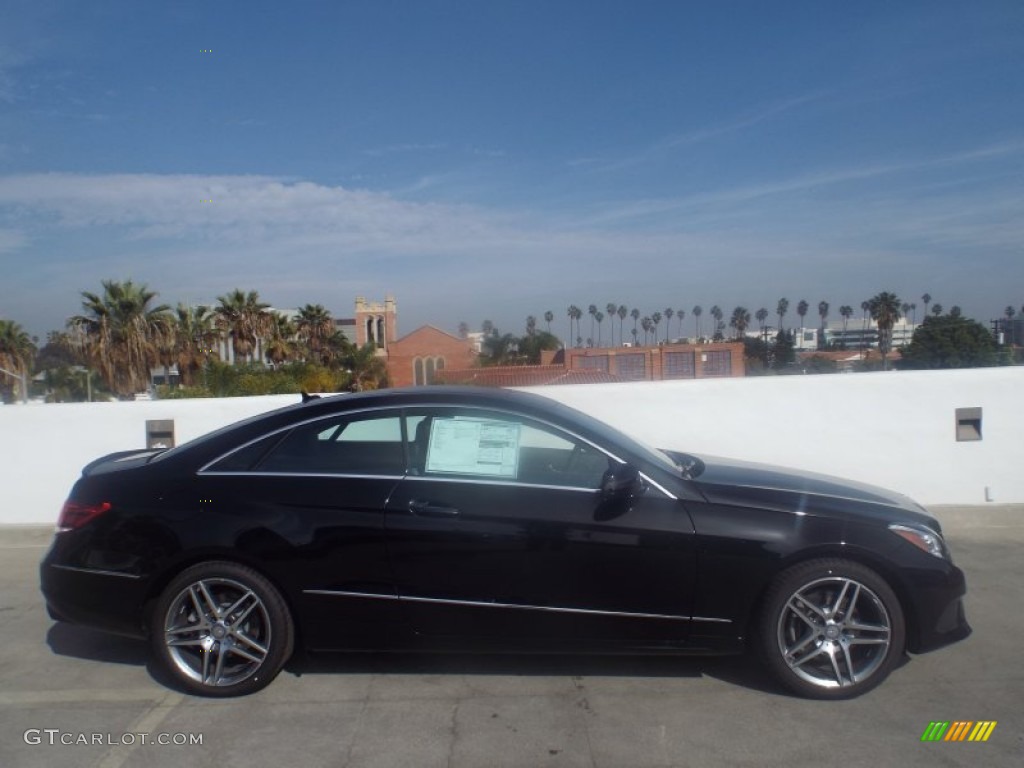 2014 E 350 Coupe - Black / Black photo #3