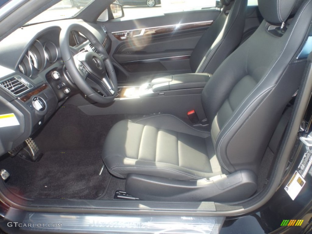 2014 E 350 Coupe - Black / Black photo #7