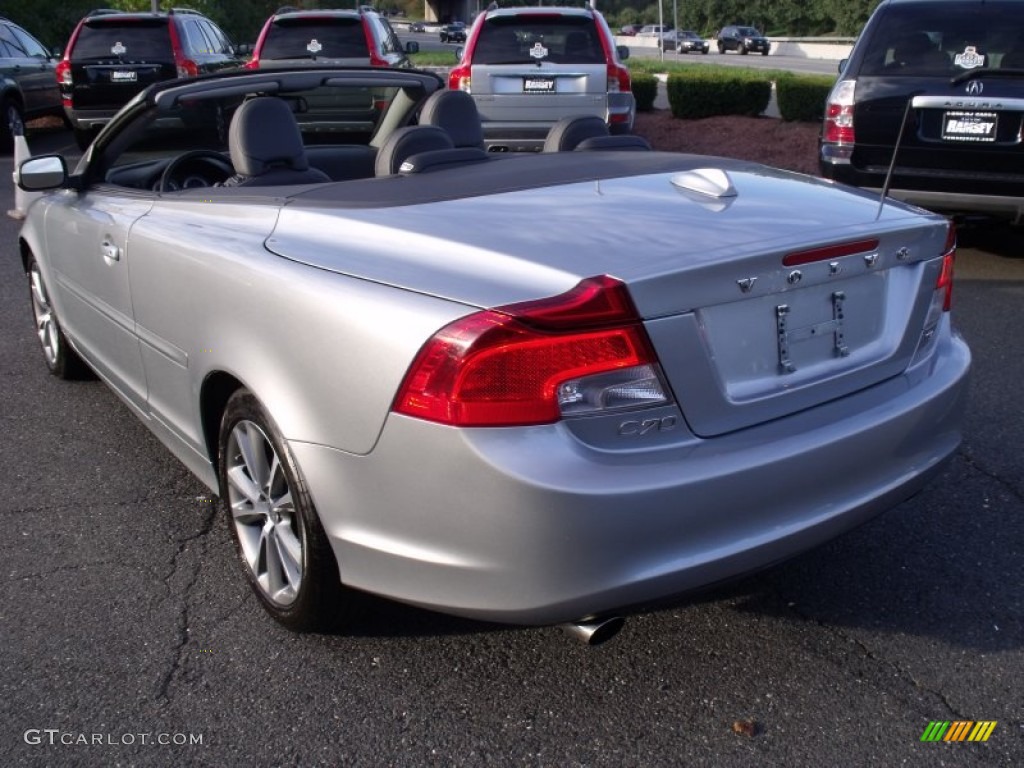 2011 C70 T5 - Electric Silver Metallic / Soverign Hide Off Black Leather/Off Black photo #5