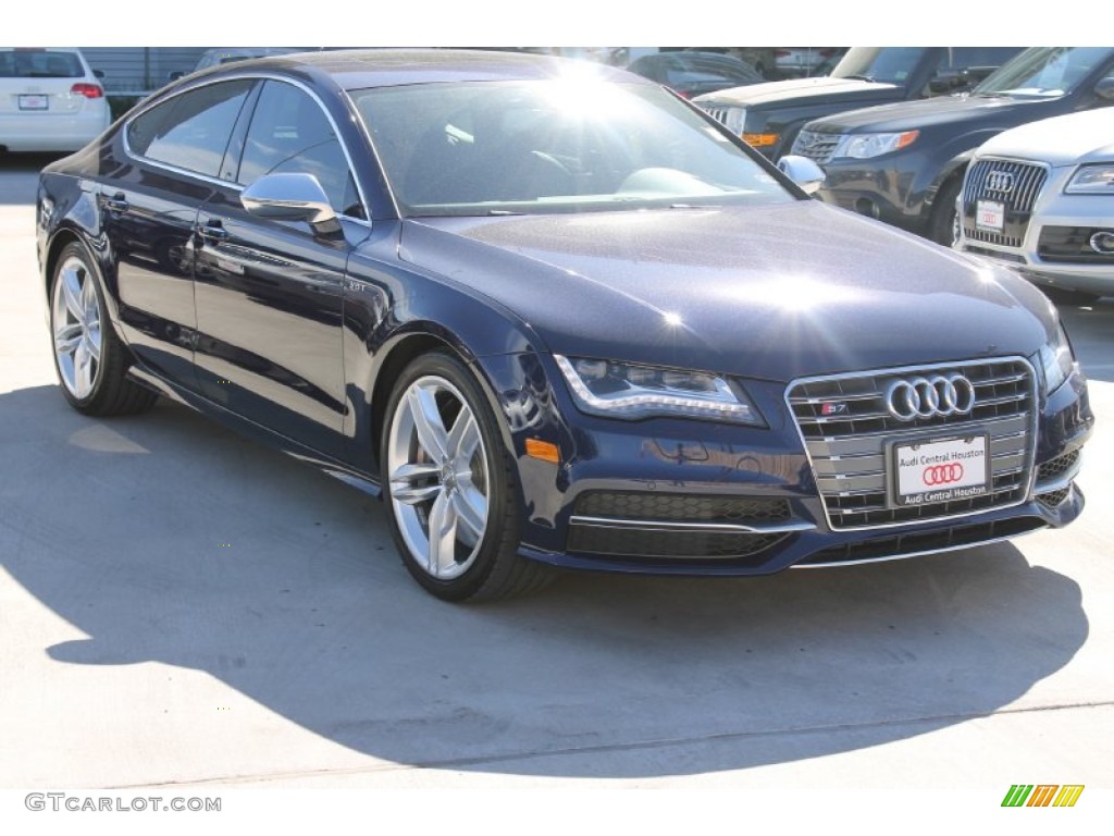 2014 S7 Prestige 4.0 TFSI quattro - Moonlight Blue Metallic / Black Perforated Valcona photo #1