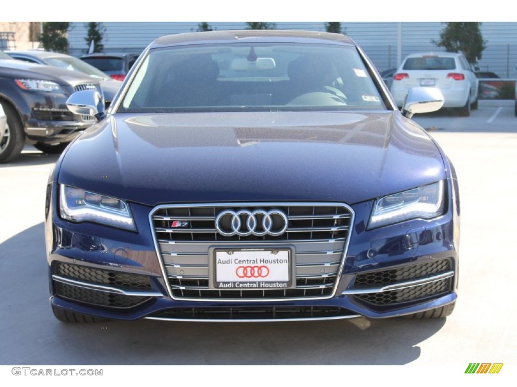 2014 S7 Prestige 4.0 TFSI quattro - Moonlight Blue Metallic / Black Perforated Valcona photo #2