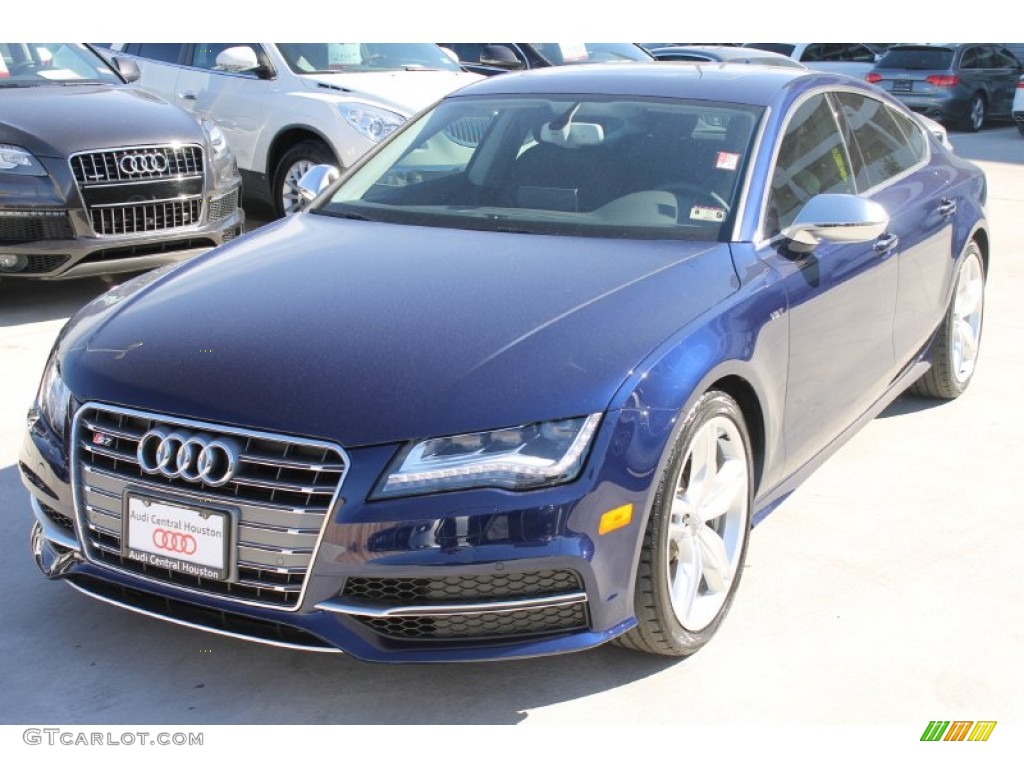 2014 S7 Prestige 4.0 TFSI quattro - Moonlight Blue Metallic / Black Perforated Valcona photo #3