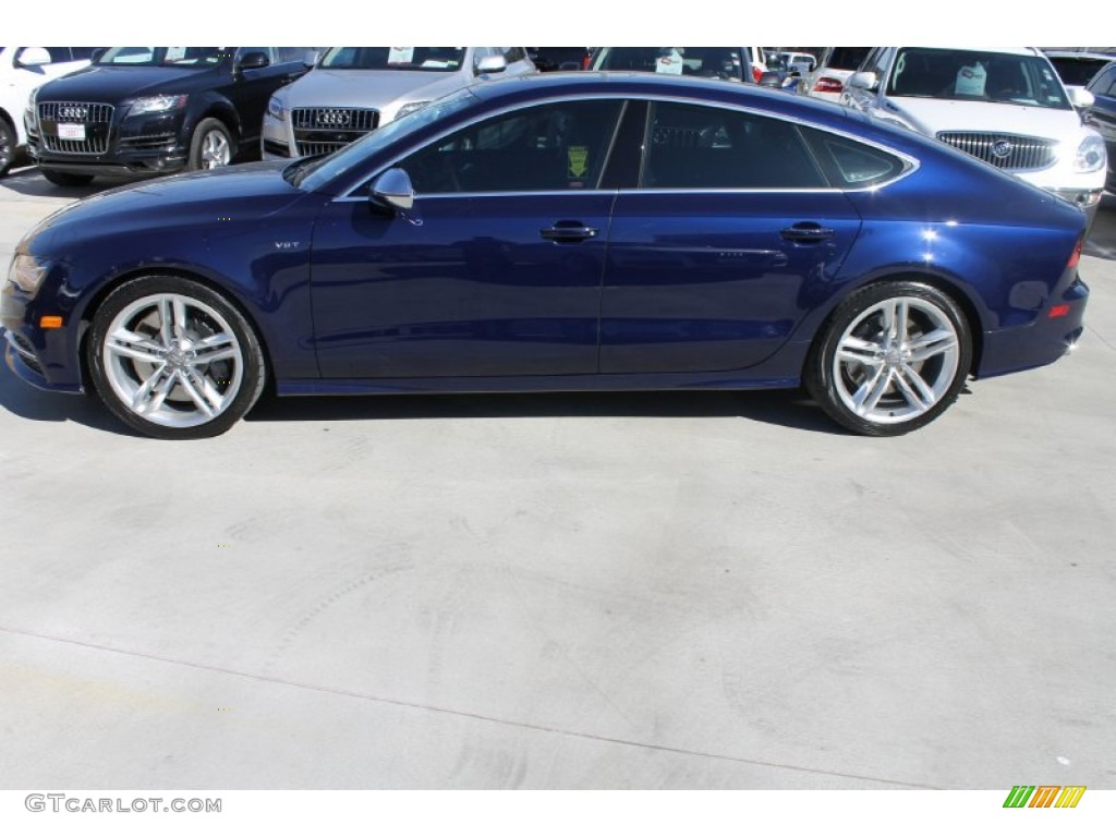 Moonlight Blue Metallic 2014 Audi S7 Prestige 4.0 TFSI quattro Exterior Photo #90162526