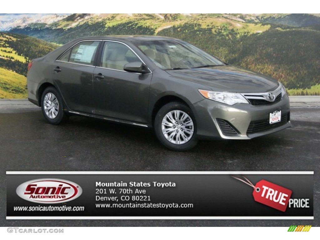 2014 Camry LE - Cypress Pearl / Ivory photo #1