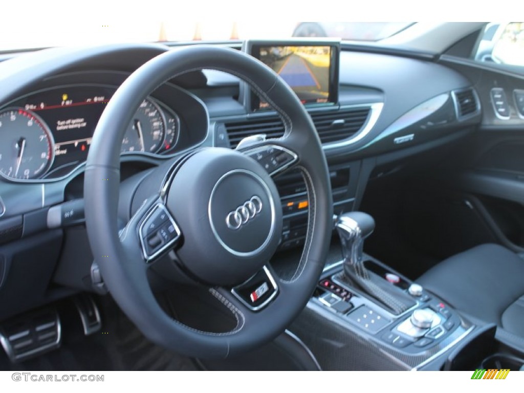 2014 S7 Prestige 4.0 TFSI quattro - Moonlight Blue Metallic / Black Perforated Valcona photo #15