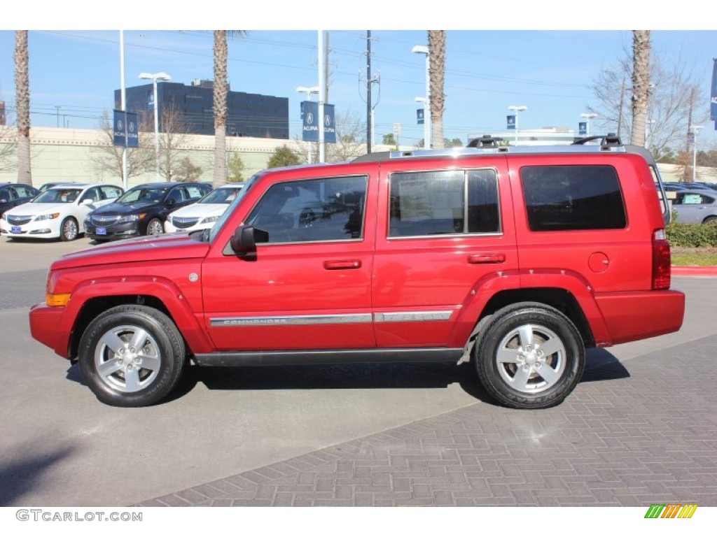 Inferno Red Pearl 2006 Jeep Commander Limited 4x4 Exterior Photo #90163648