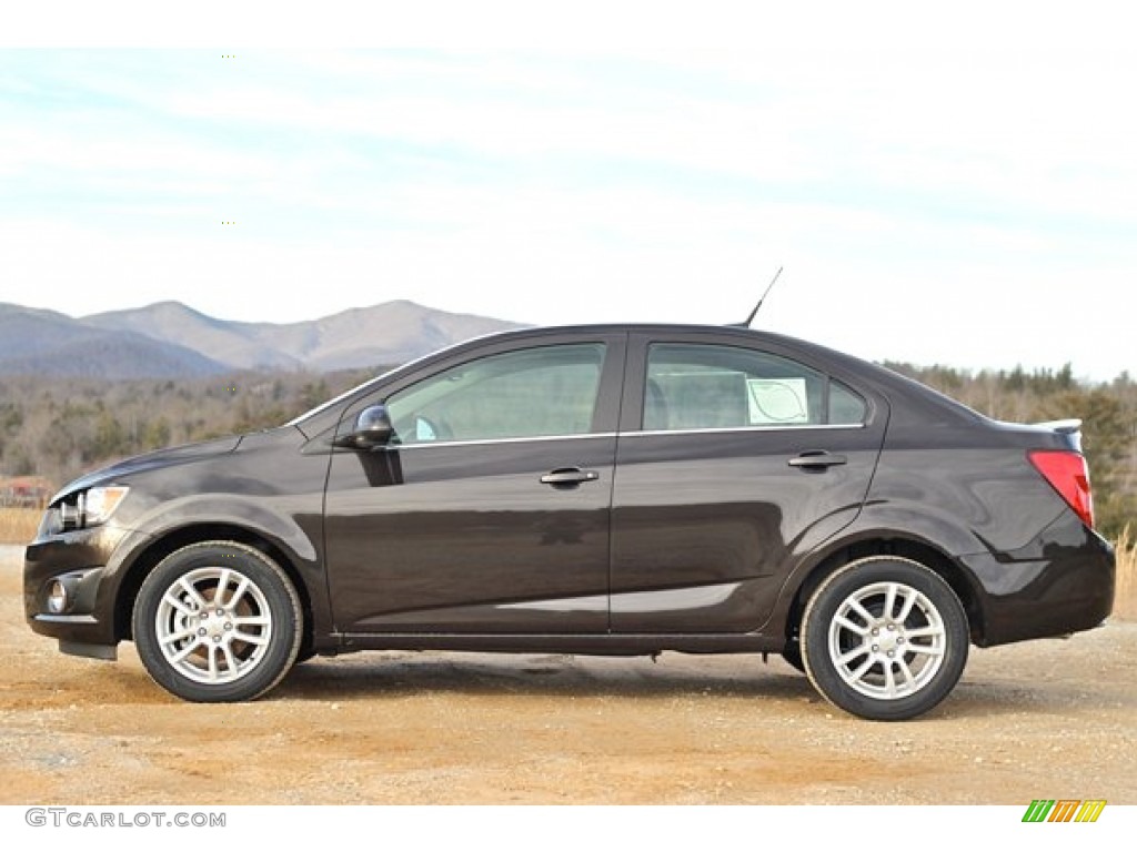 Mocha Bronze Metallic 2014 Chevrolet Sonic LT Sedan Exterior Photo #90165222