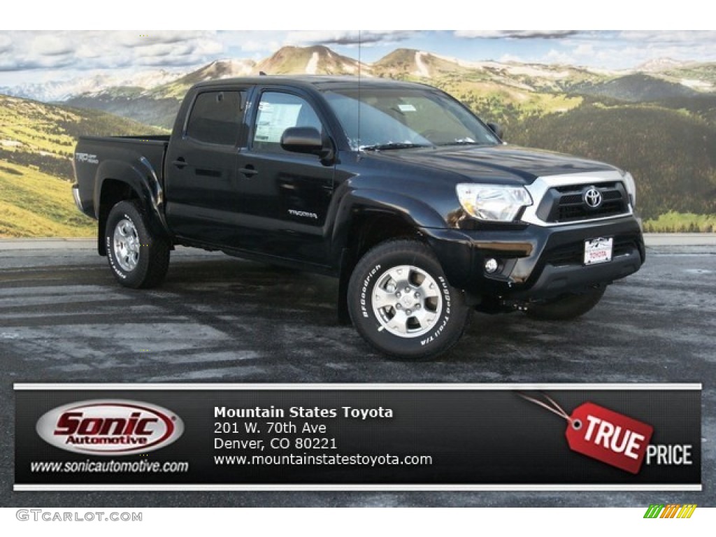 2014 Tacoma V6 TRD Double Cab 4x4 - Black / Graphite photo #1