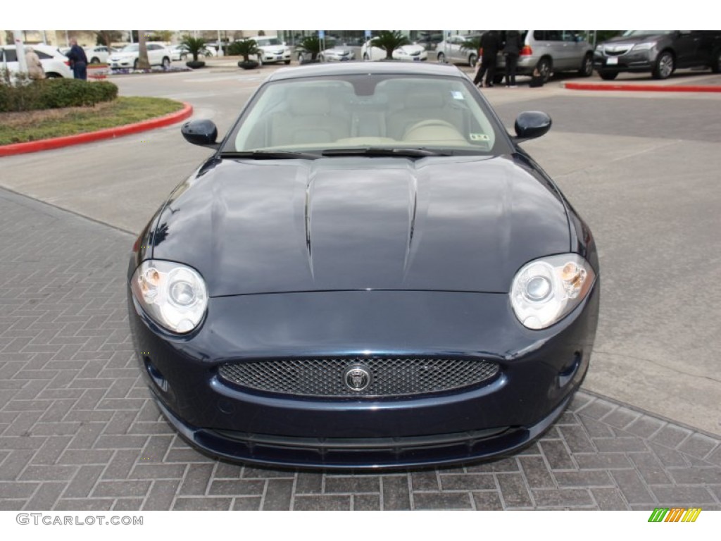 2008 XK XK8 Coupe - Indigo Metallic / Caramel photo #3