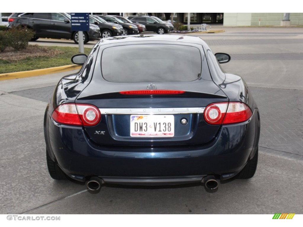 2008 XK XK8 Coupe - Indigo Metallic / Caramel photo #4