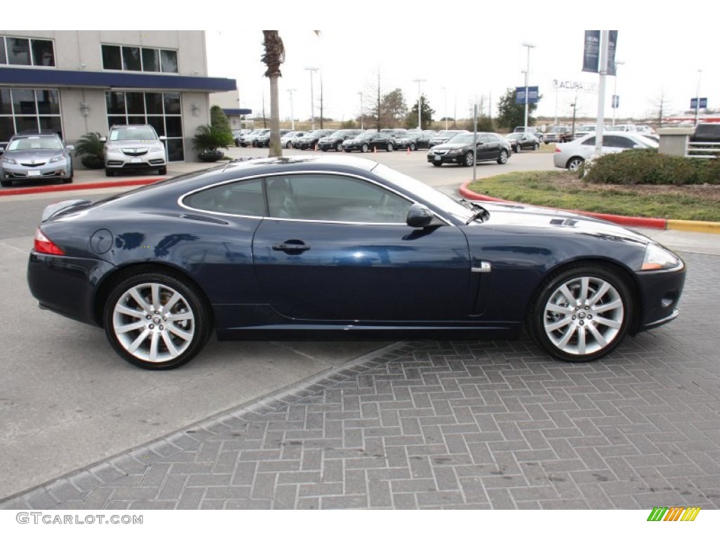 Indigo Metallic 2008 Jaguar XK XK8 Coupe Exterior Photo #90165505