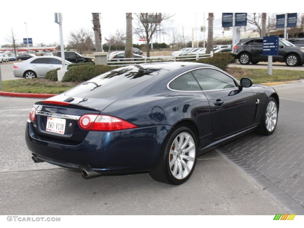 2008 XK XK8 Coupe - Indigo Metallic / Caramel photo #8