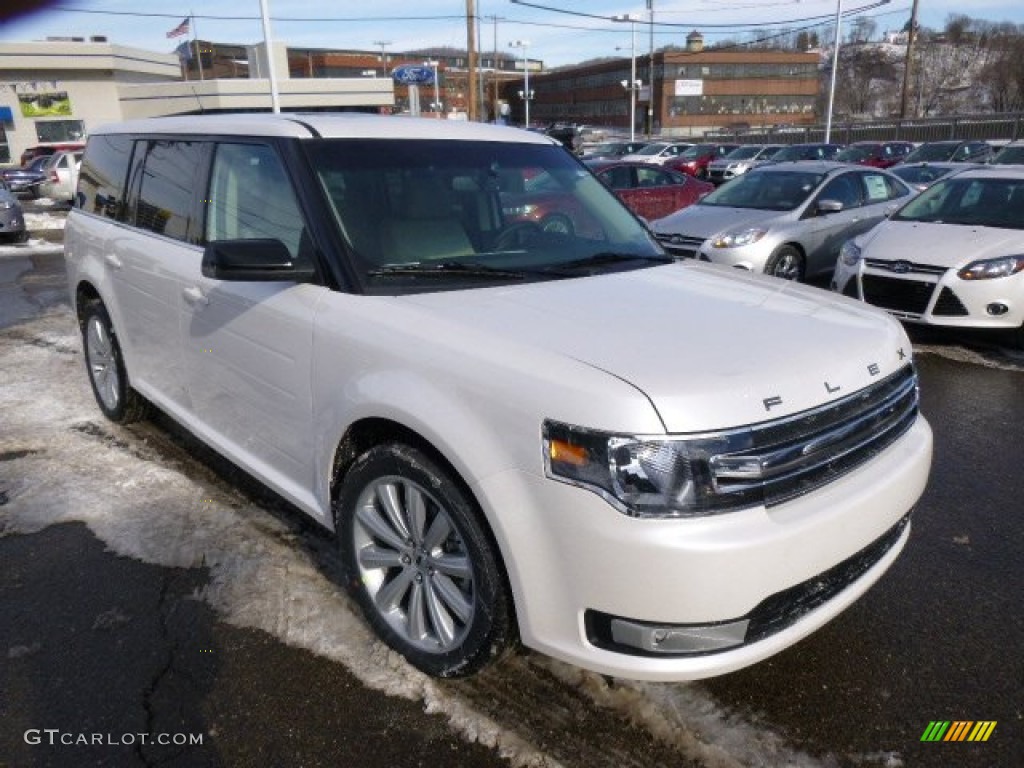 White Platinum 2014 Ford Flex SEL AWD Exterior Photo #90166708