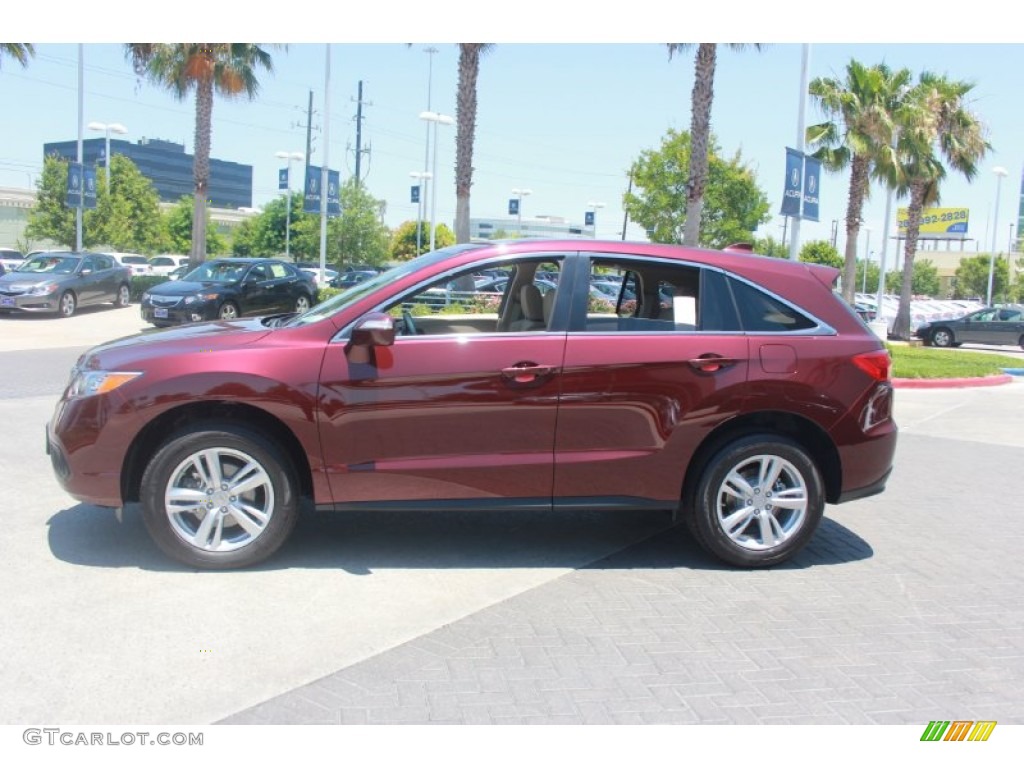 Basque Red Pearl II 2014 Acura RDX Standard RDX Model Exterior Photo #90167020
