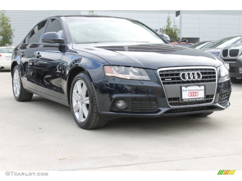 2009 A4 2.0T Premium quattro Sedan - Aruba Blue Pearl Effect / Light Grey photo #1