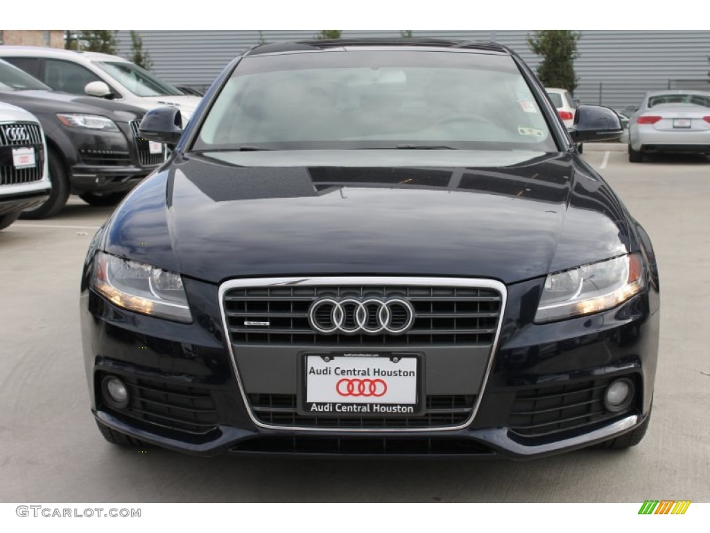 2009 A4 2.0T Premium quattro Sedan - Aruba Blue Pearl Effect / Light Grey photo #2