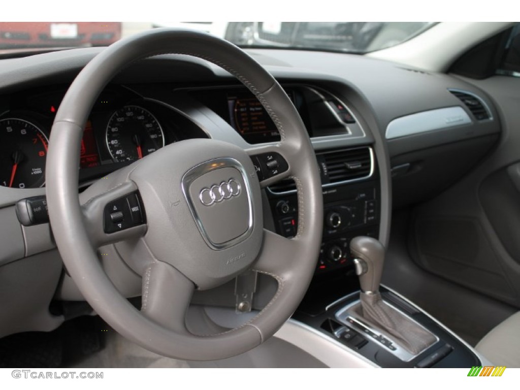 2009 A4 2.0T Premium quattro Sedan - Aruba Blue Pearl Effect / Light Grey photo #15