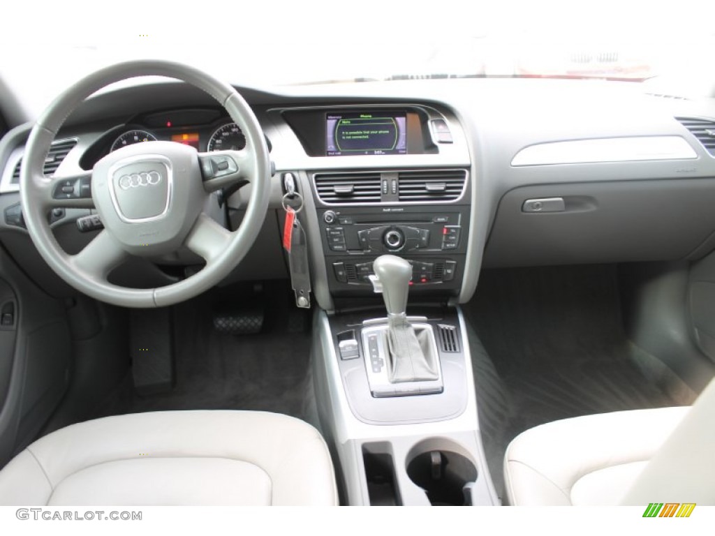 2009 A4 2.0T Premium quattro Sedan - Aruba Blue Pearl Effect / Light Grey photo #26