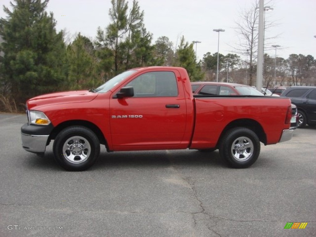 2012 Ram 1500 ST Regular Cab - Flame Red / Dark Slate Gray/Medium Graystone photo #14