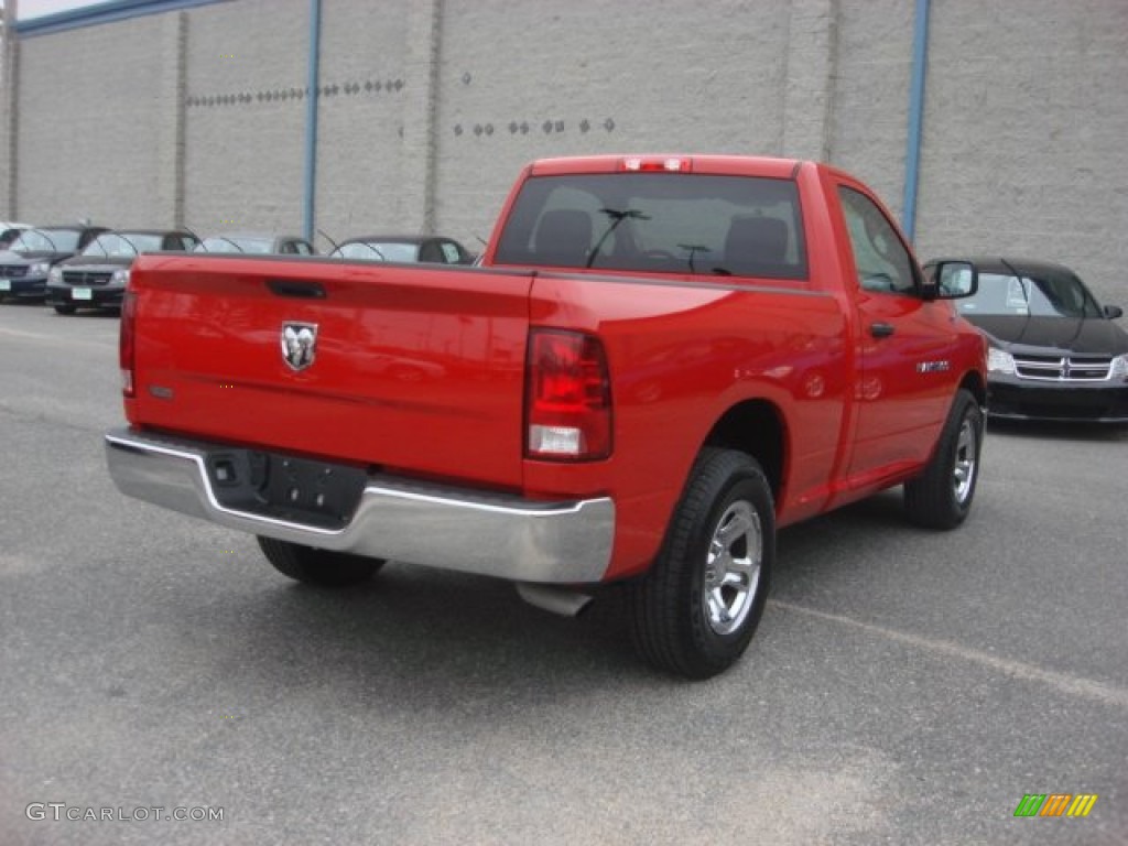 2012 Ram 1500 ST Regular Cab - Flame Red / Dark Slate Gray/Medium Graystone photo #17