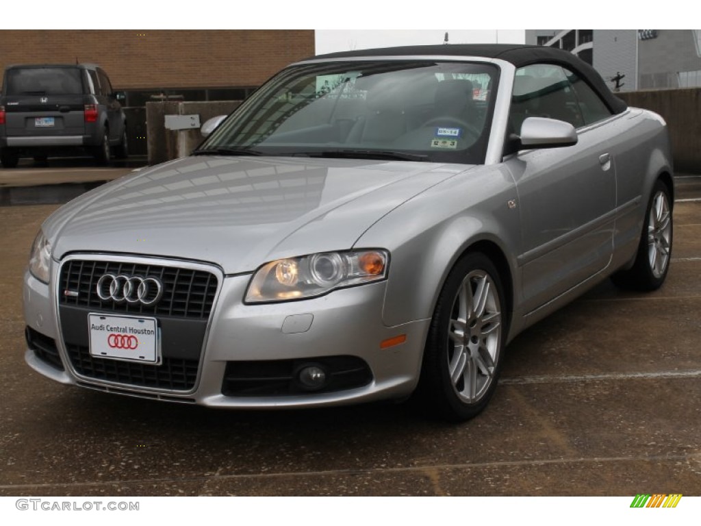 2009 A4 2.0T Cabriolet - Ice Silver Metallic / Light Grey photo #5