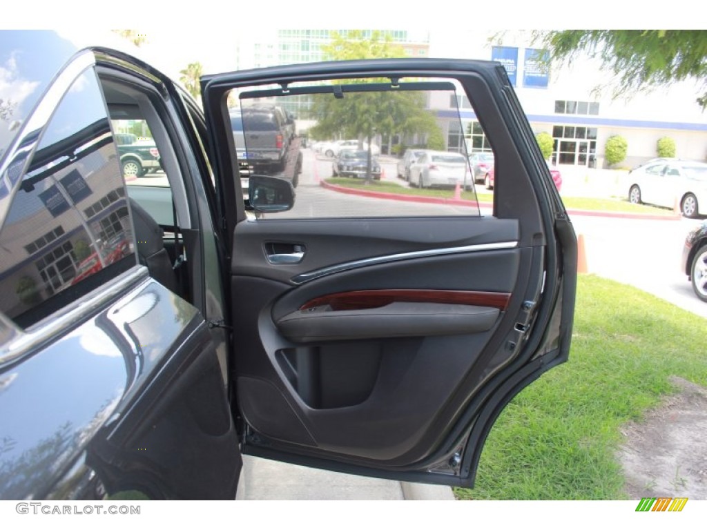 2014 Acura MDX Technology Ebony Door Panel Photo #90173584