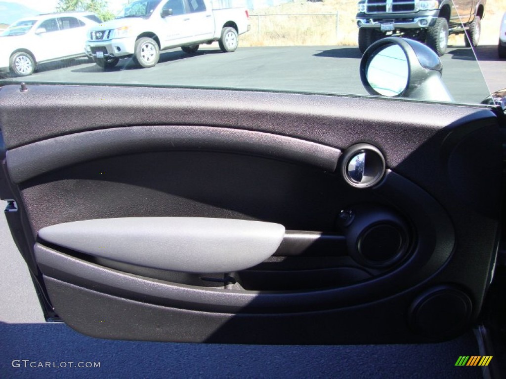 2009 Cooper Hardtop - Astro Black Metallic / Black/Grey photo #9