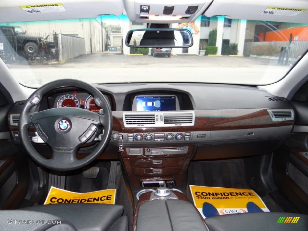 2008 7 Series 750Li Sedan - Azurite Black Metallic / Black photo #8