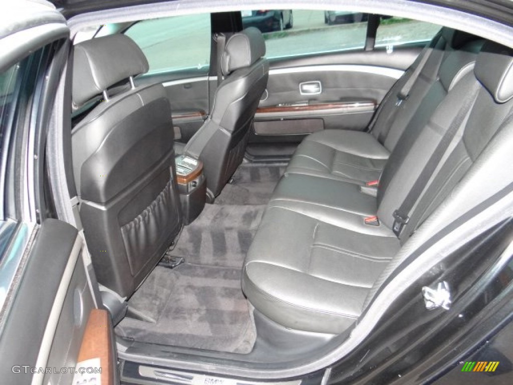 2008 7 Series 750Li Sedan - Azurite Black Metallic / Black photo #15