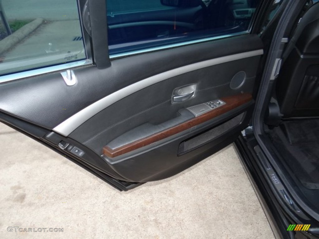 2008 7 Series 750Li Sedan - Azurite Black Metallic / Black photo #16