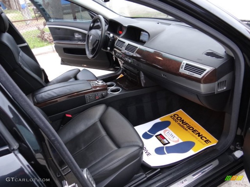 2008 7 Series 750Li Sedan - Azurite Black Metallic / Black photo #18