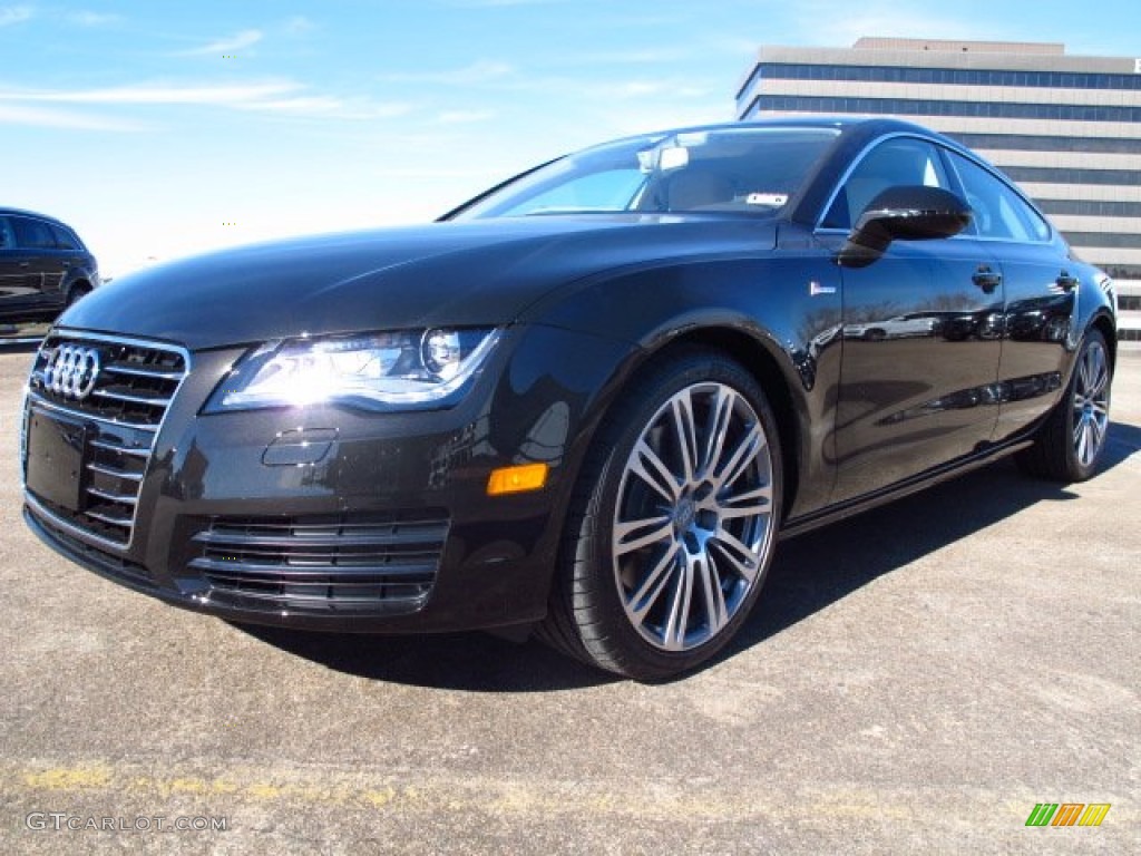 Havanna Black Metallic 2014 Audi A7 3.0T quattro Premium Plus Exterior Photo #90174820