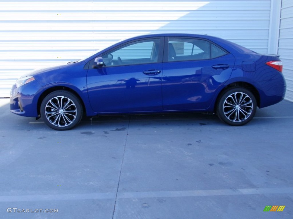 2014 Corolla S - Blue Crush Metallic / Steel Blue photo #6
