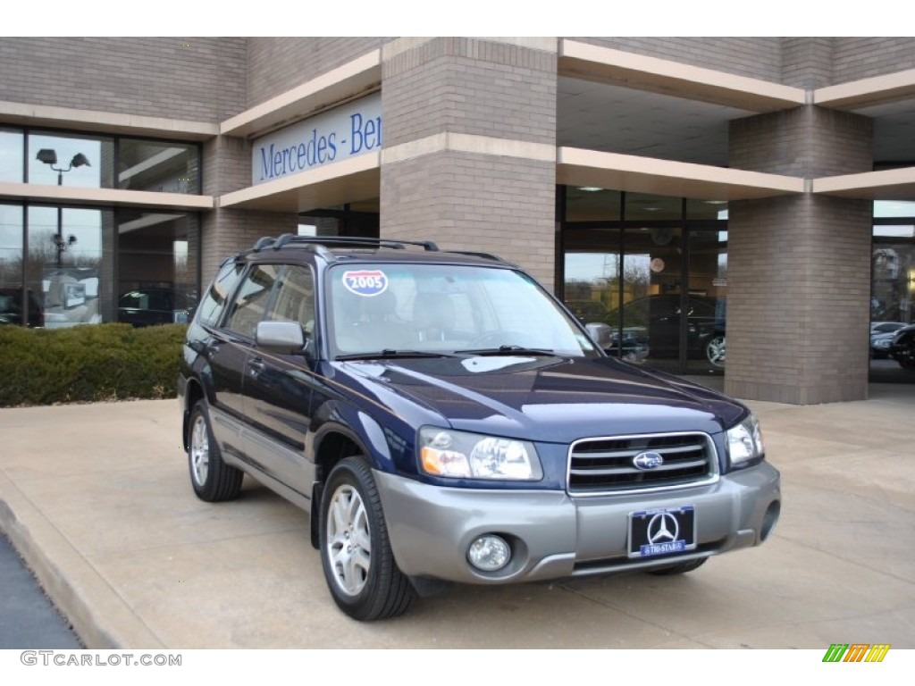 2005 Forester 2.5 XS L.L.Bean Edition - Regal Blue Pearl / Beige photo #1