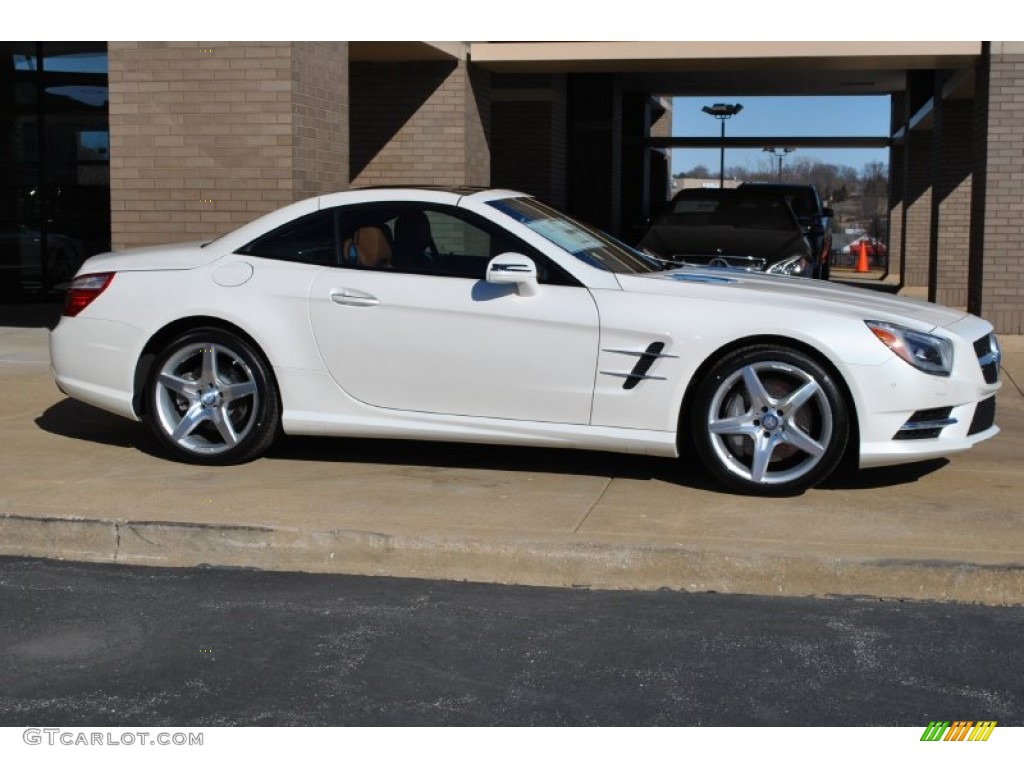 Diamond White Metallic 2014 Mercedes-Benz SL 550 Roadster Exterior Photo #90177451