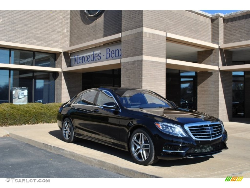 Black 2014 Mercedes-Benz S 550 4MATIC Sedan Exterior Photo #90177499