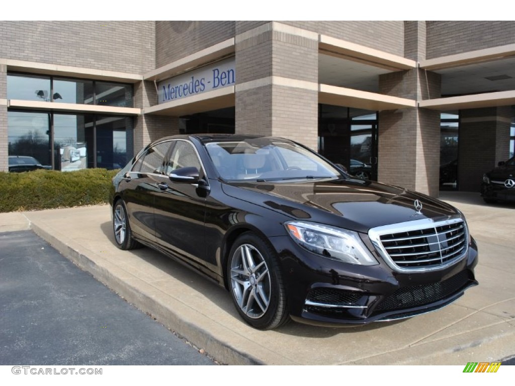 Ruby Black Metallic 2014 Mercedes-Benz S 550 Sedan Exterior Photo #90177676