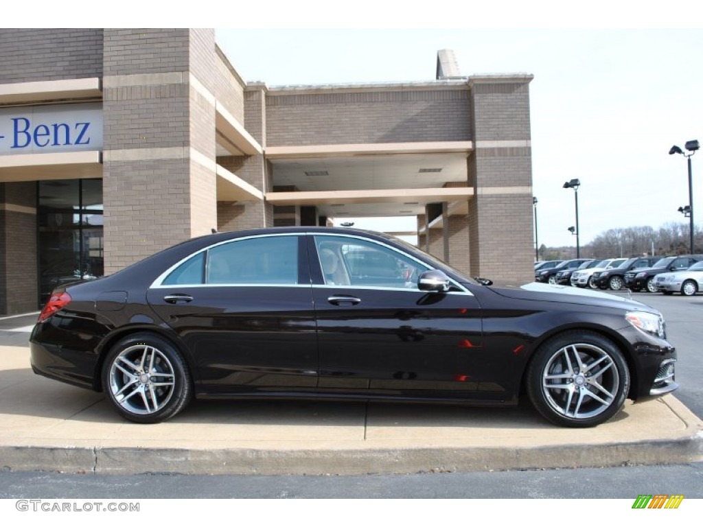Ruby Black Metallic 2014 Mercedes-Benz S 550 Sedan Exterior Photo #90177688