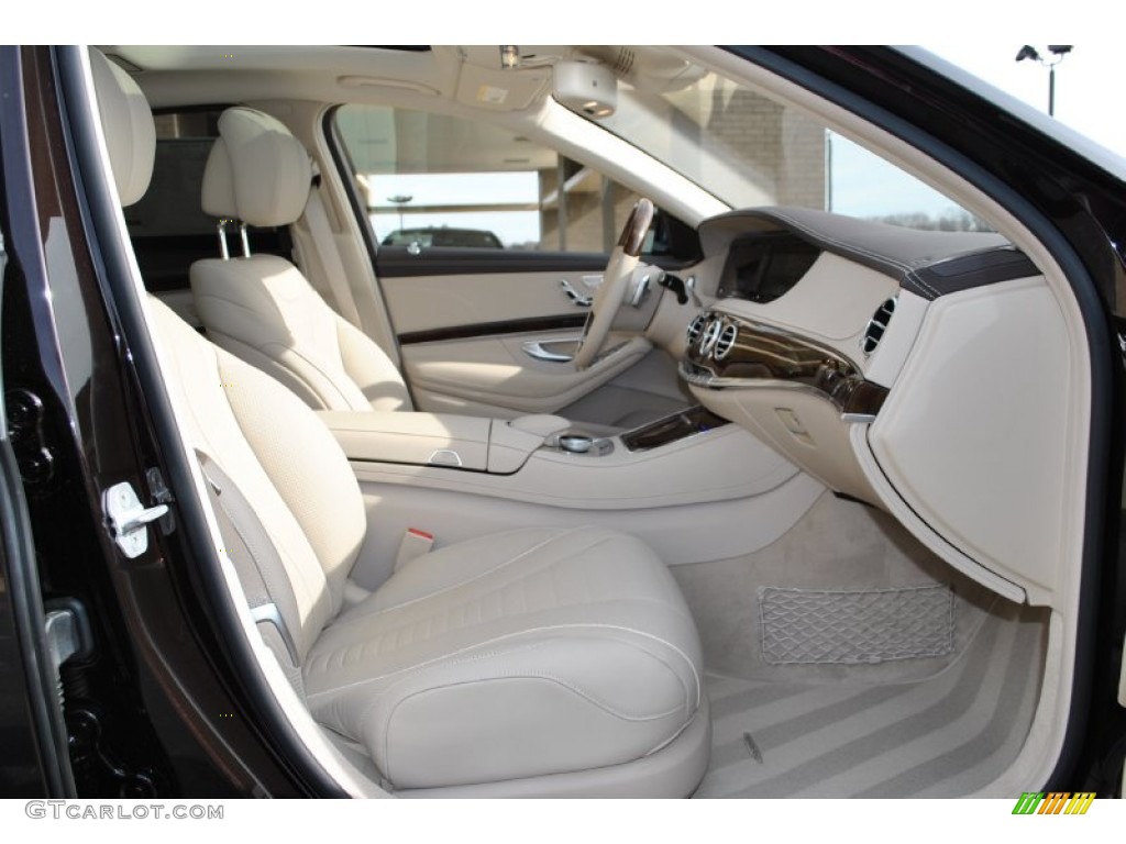 Silk Beige/Espresso Brown Interior 2014 Mercedes-Benz S 550 Sedan Photo #90177712