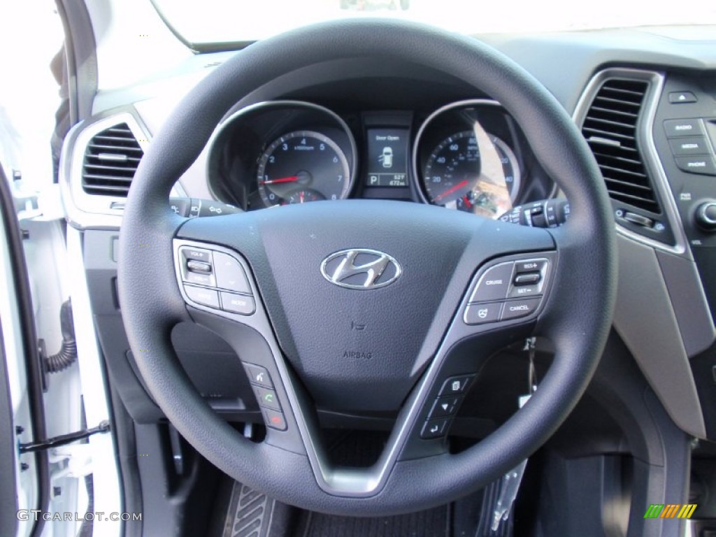 2014 Hyundai Santa Fe Sport FWD Gray Steering Wheel Photo #90178474