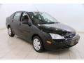 Pitch Black 2007 Ford Focus ZX4 SE Sedan