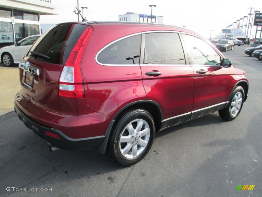 2009 CR-V EX 4WD - Tango Red Pearl / Gray photo #7